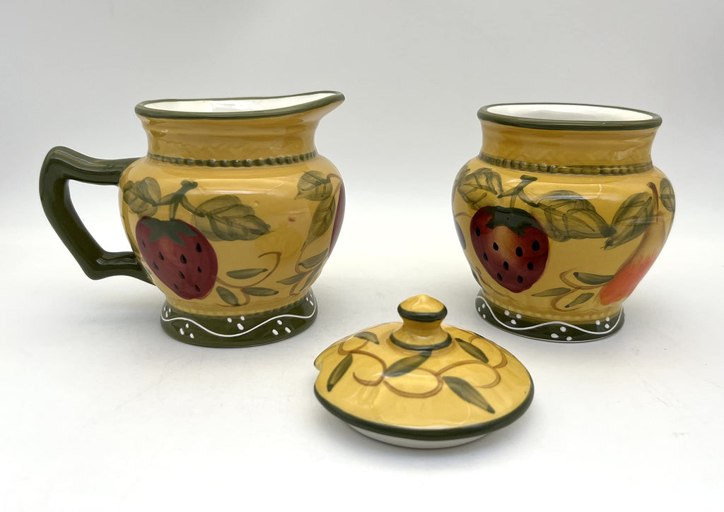 ACK Ceramic Cream and Sugar Set