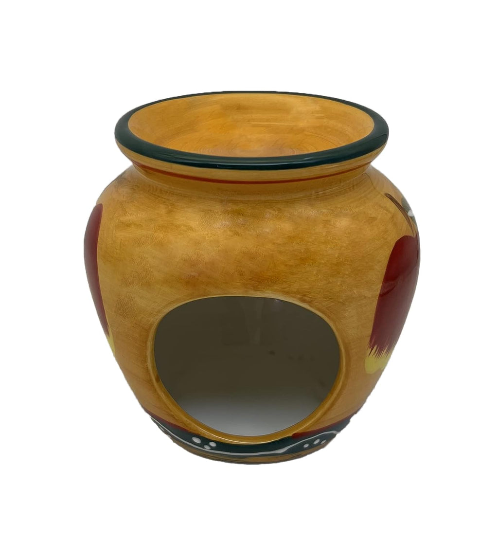 ACK Ceramic Hand Painted Tart Burner, Wax Melter, Wax Melt Warmer, Candle Wax Burner