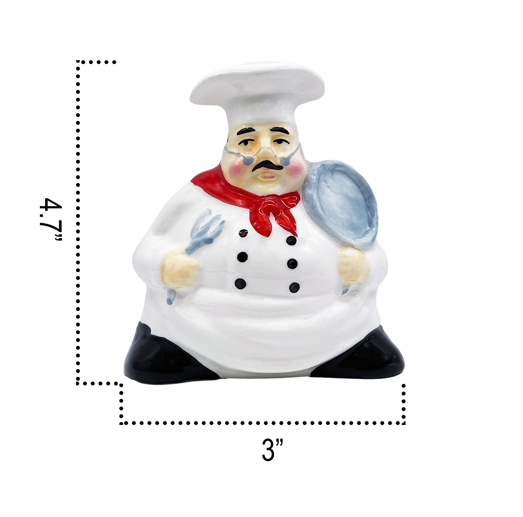 ACK Ceramic Hand Painted Napkin Holder for Kitchen, Resturant, Kitchen Décor
