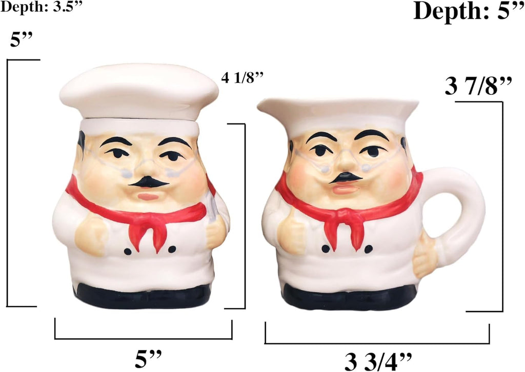ACK Ceramic Cream and Sugar Set
