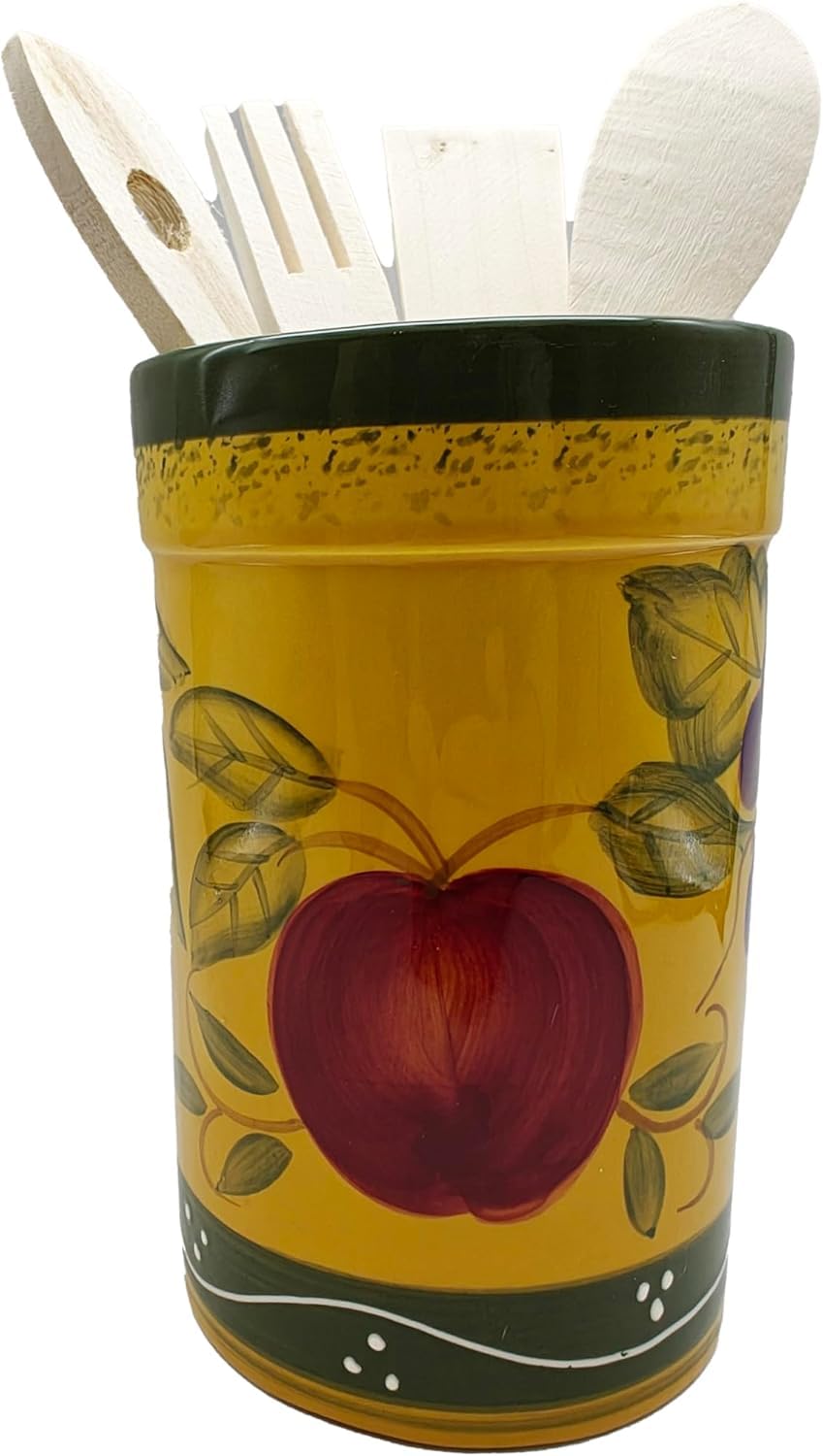 ACK 3D Sunflower Utensil Holder, Utensil Crock, Modern Kitchen Decor, Kitchen Storage