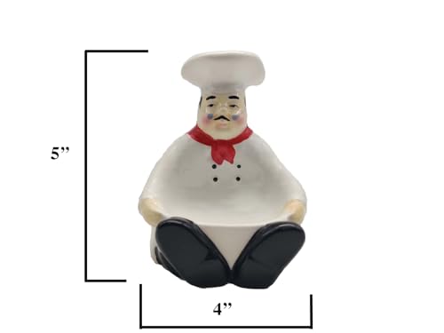 ACK Ceramic Hand Painted Soap/Sponge Holder for Kitchen Sink, Kitchen Décor, Scouring Pad