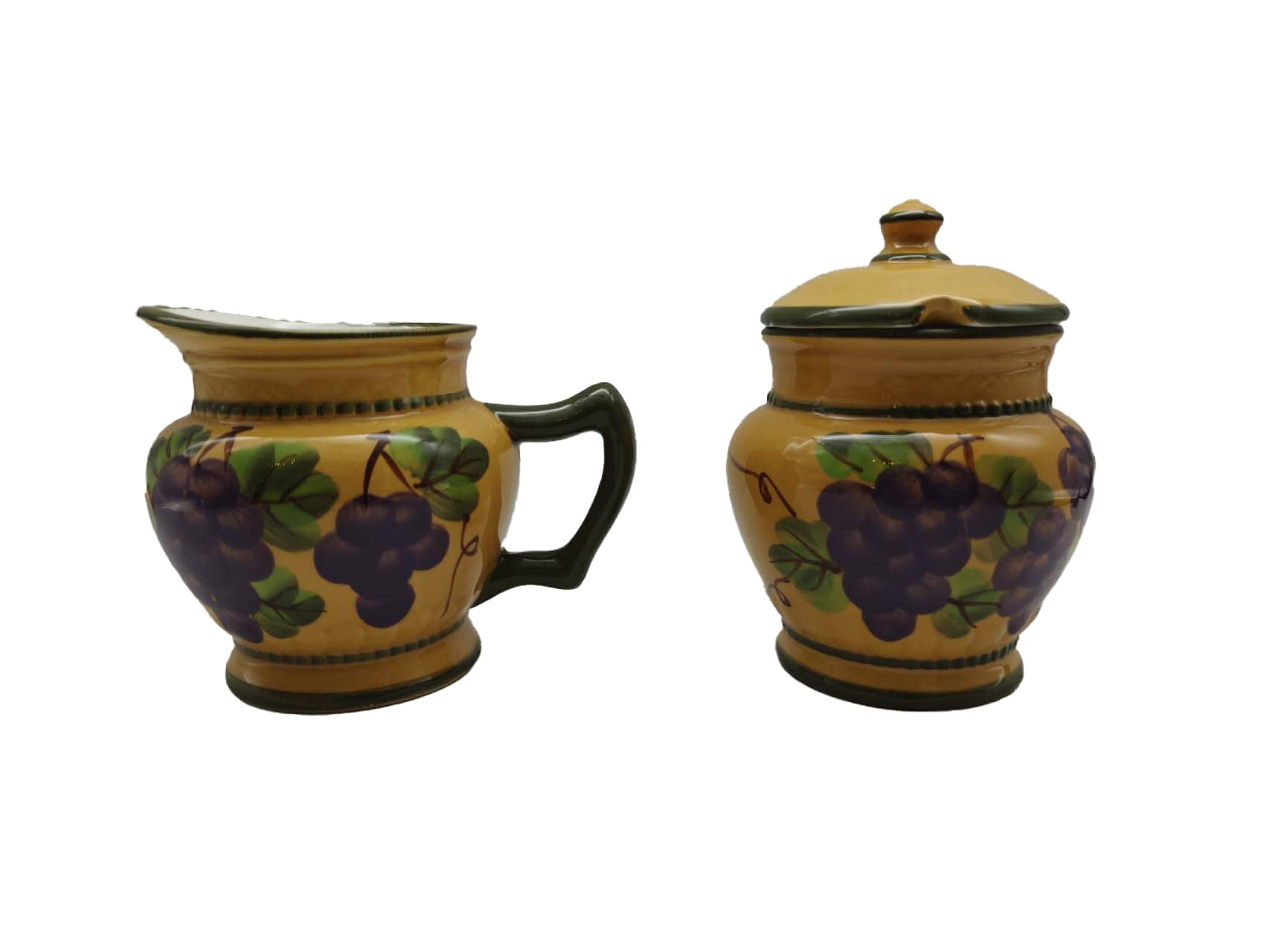 ACK Ceramic Cream and Sugar Set