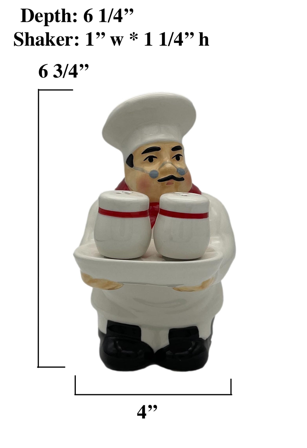 ACK Salt and Pepper Shaker, Kitchen Décor with Napkin holder