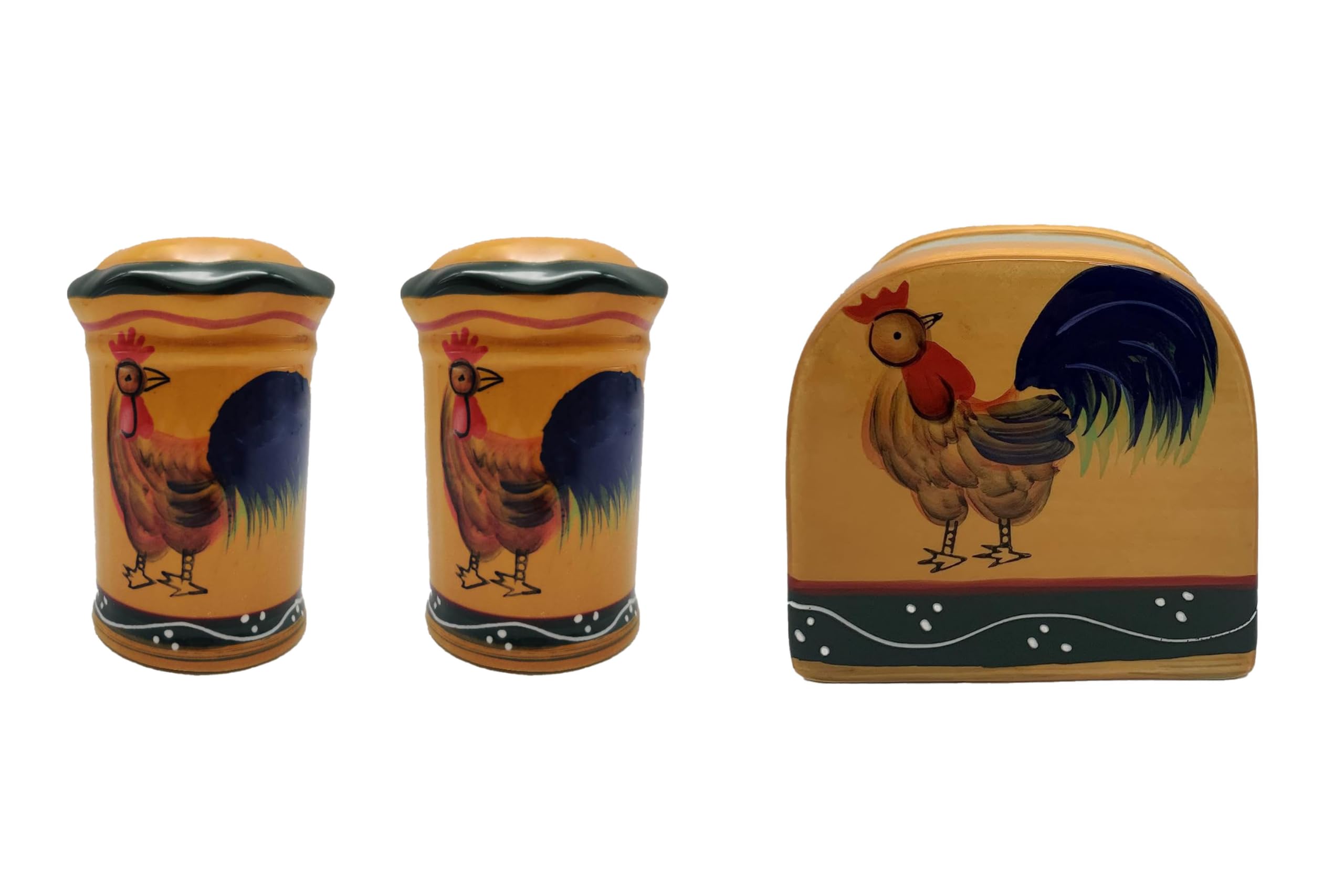 ACK Salt and Pepper Shaker, Kitchen Décor with Napkin holder