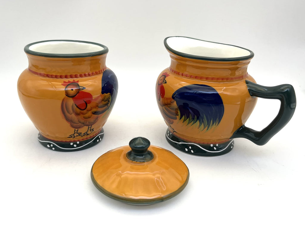 ACK Ceramic Cream and Sugar Set