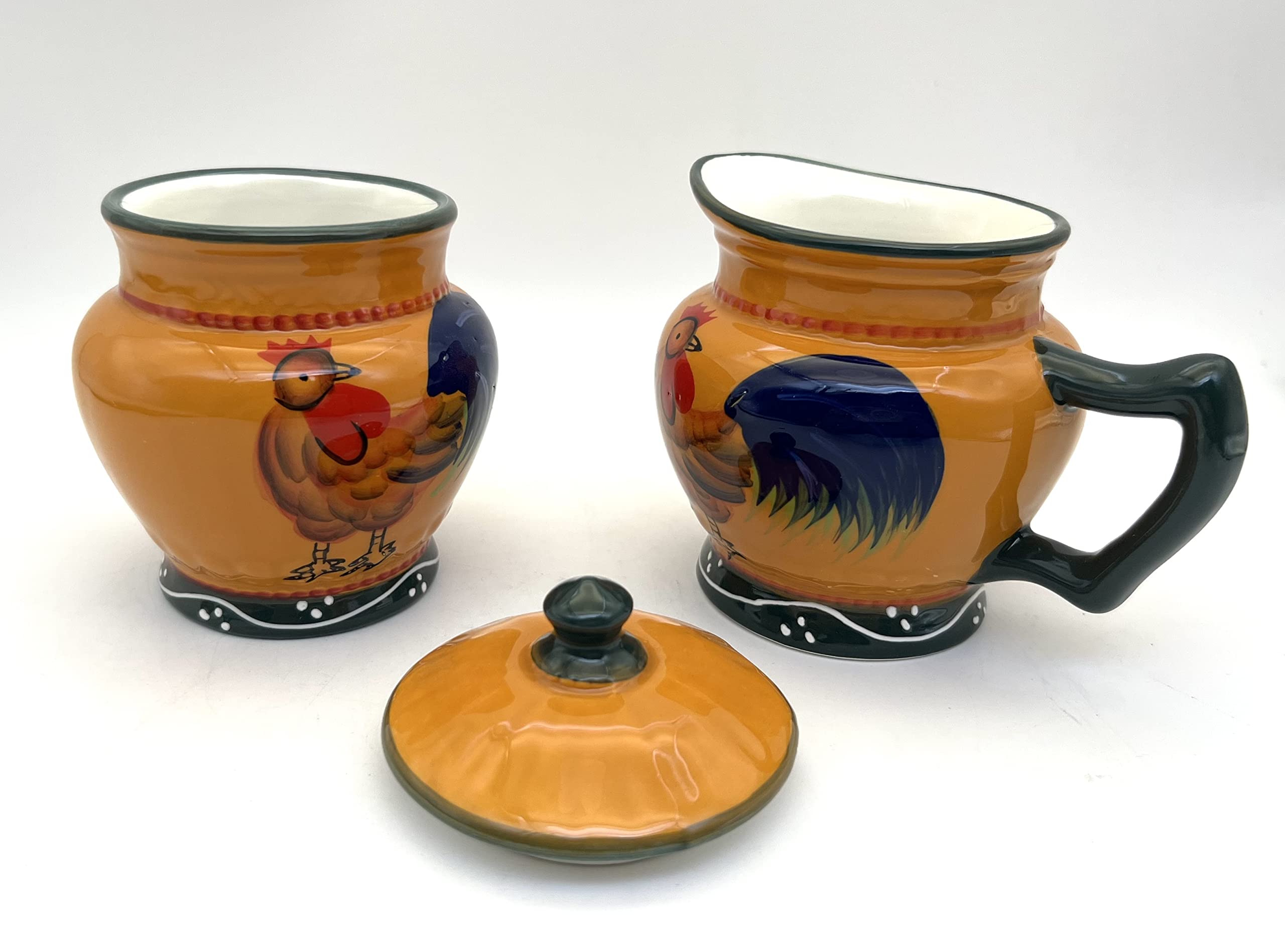 ACK Ceramic Cream and Sugar Set