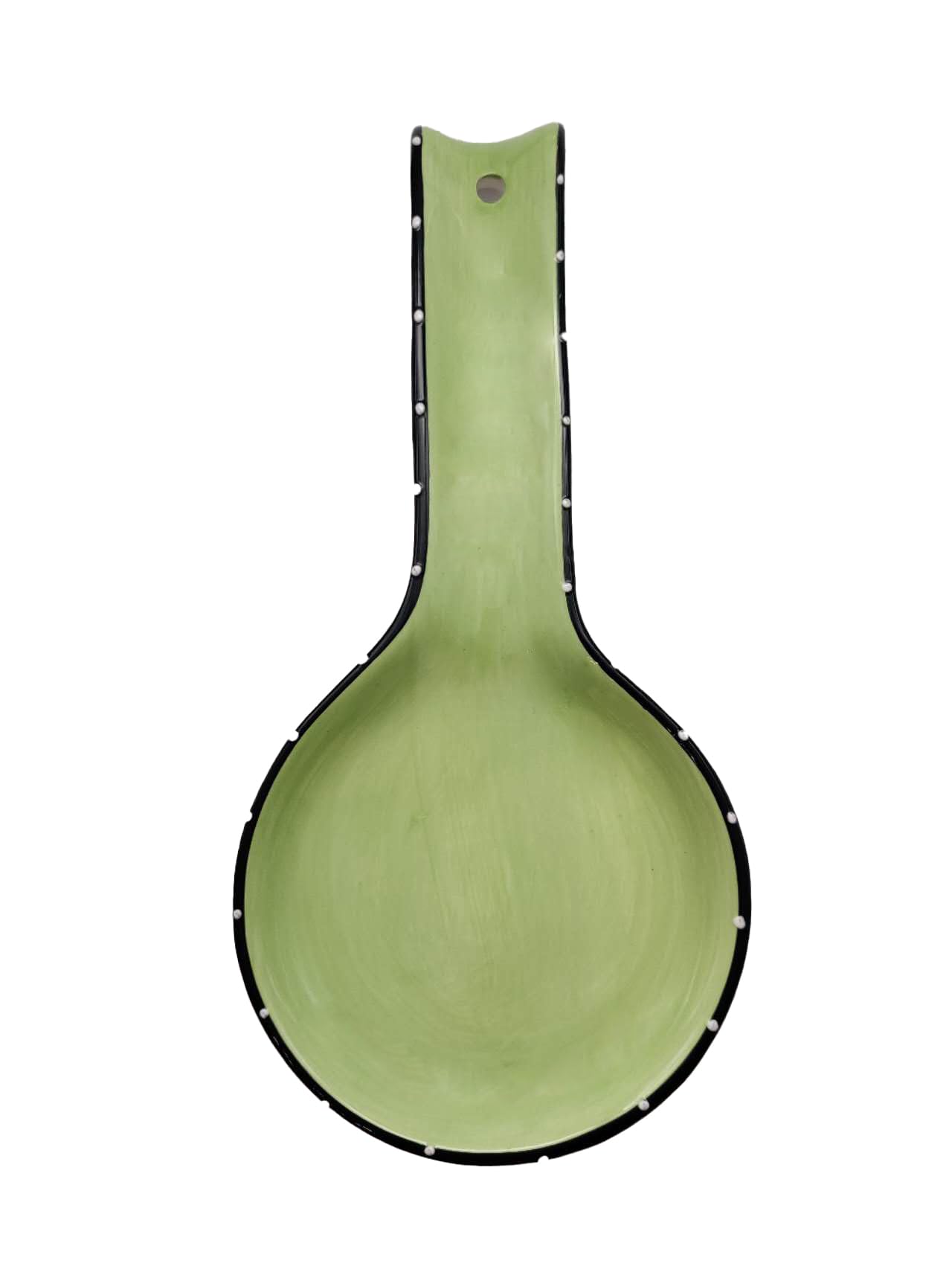 ACK Ceramic Spoon Rest, Cooking Spoon Holder for Kitchen Counter, Utensil Rest for Spoon, Ladle, Spatula, Kitchen Decor