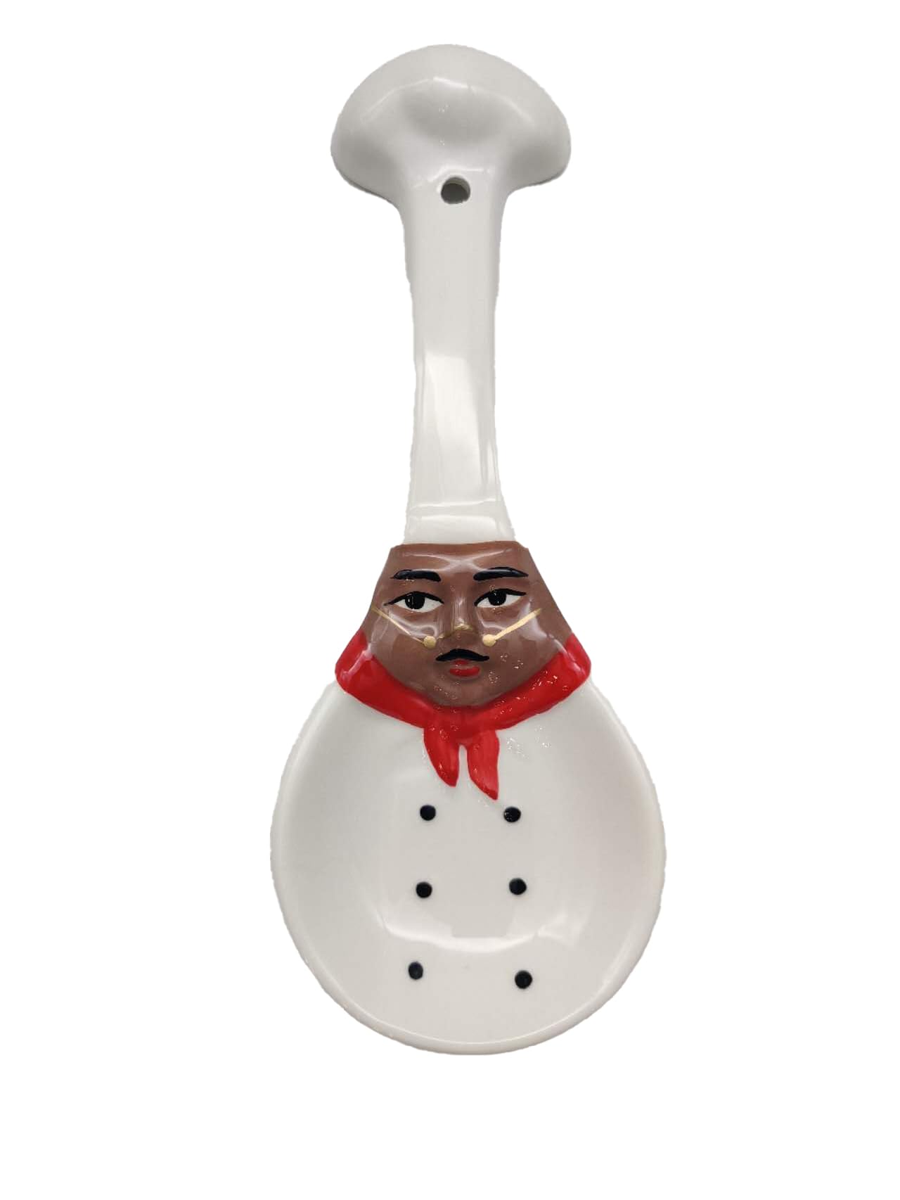 ACK Ceramic Spoon Rest, Cooking Spoon Holder for Kitchen Counter, Utensil Rest for Spoon, Ladle, Spatula, Kitchen Decor