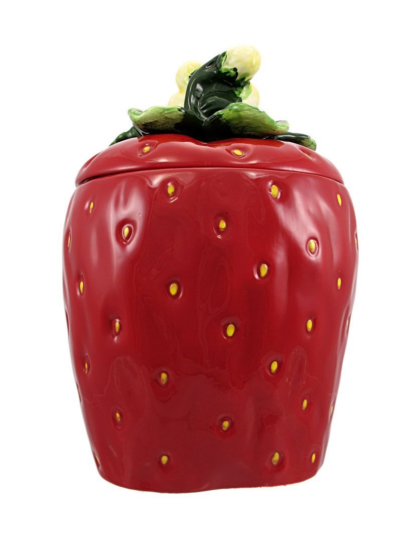 ACK Ceramic Cookie Jar with Lid, Food Storage Jar, Kitchen Décor, Snack Storage Container for Cookie, Candy