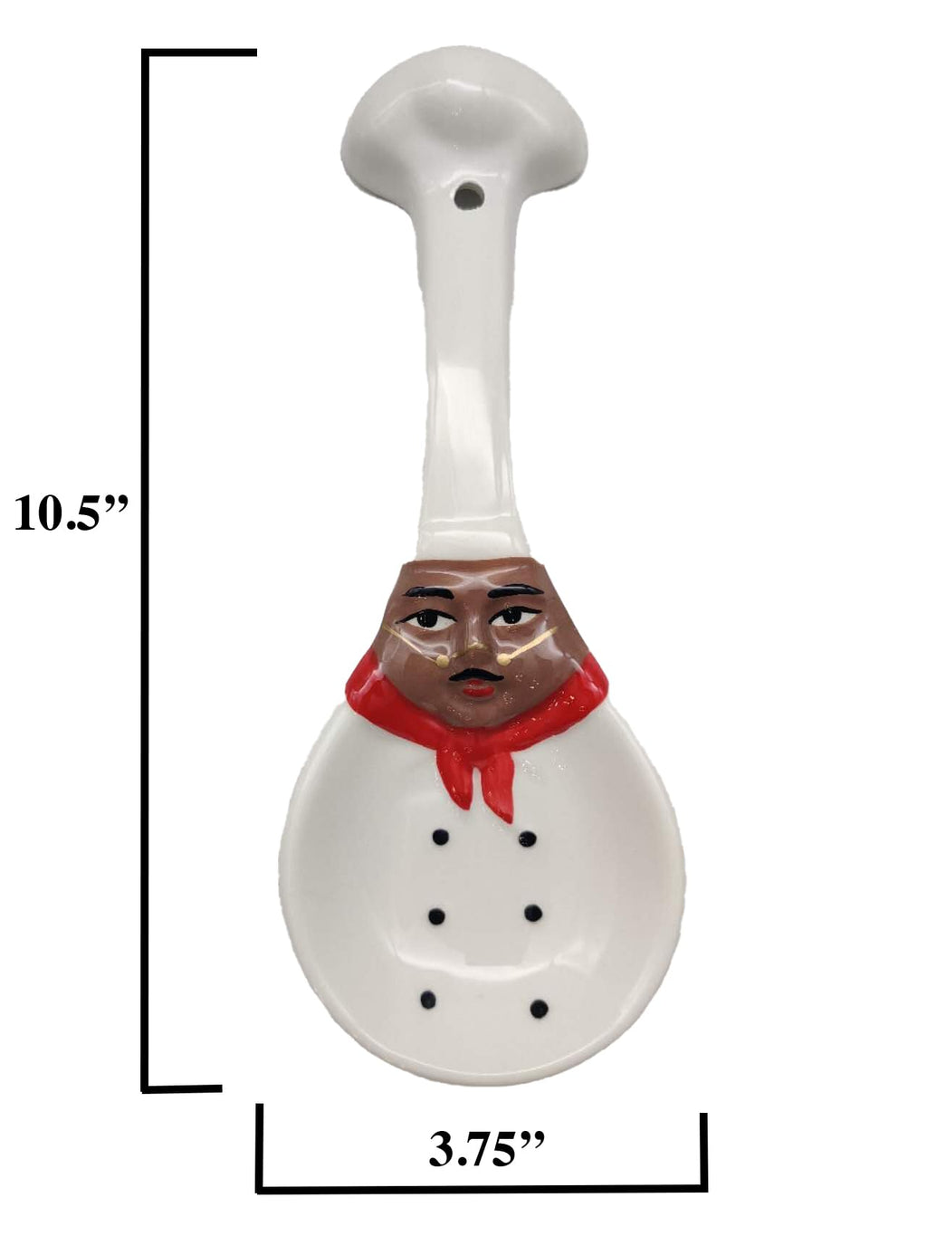 ACK Ceramic Spoon Rest, Cooking Spoon Holder for Kitchen Counter, Utensil Rest for Spoon, Ladle, Spatula, Kitchen Decor