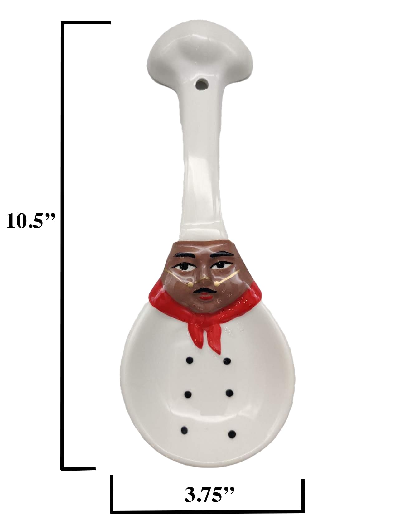 ACK Ceramic Spoon Rest, Cooking Spoon Holder for Kitchen Counter, Utensil Rest for Spoon, Ladle, Spatula, Kitchen Decor