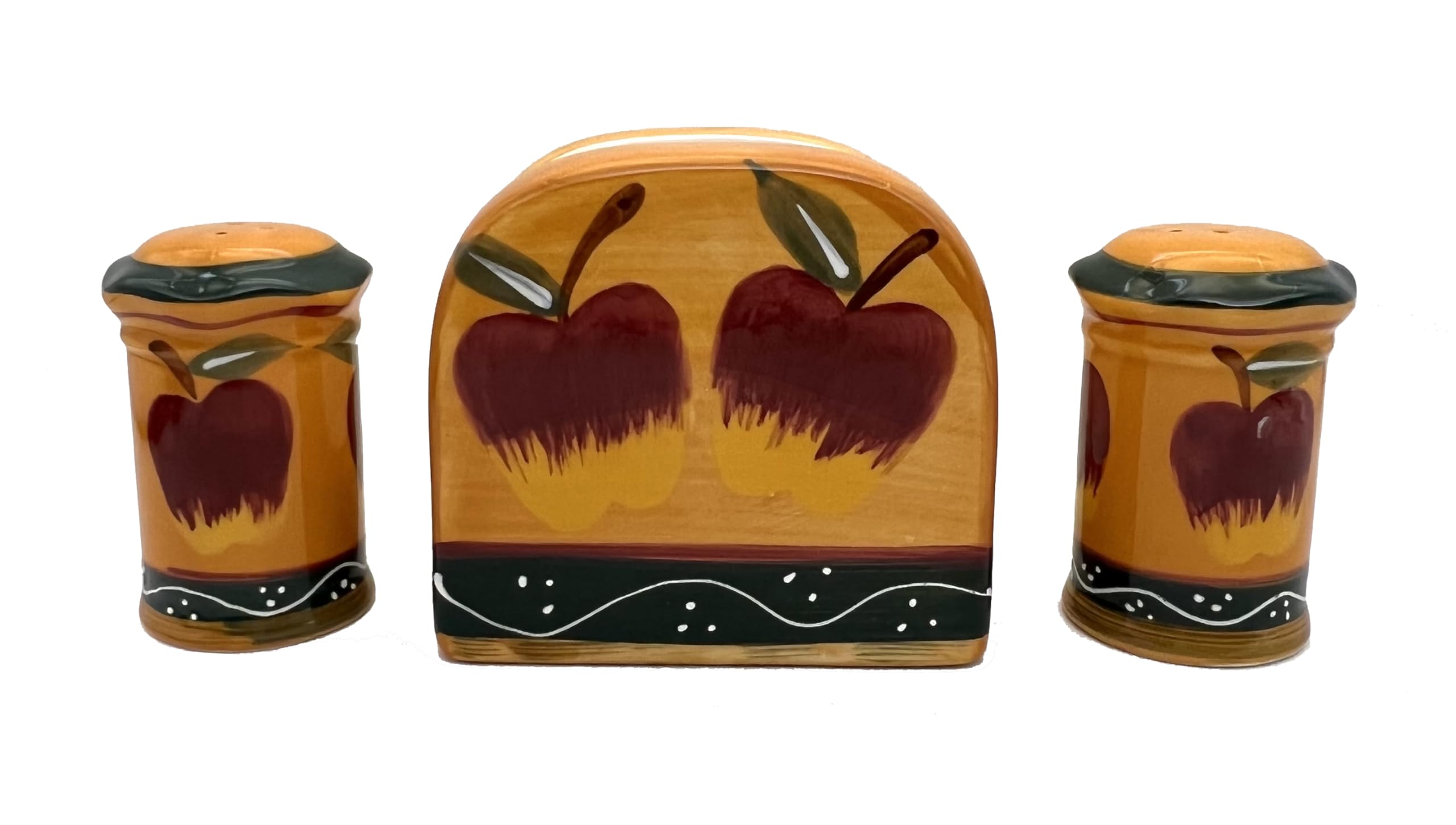 ACK Salt and Pepper Shaker, Kitchen Décor with Napkin holder