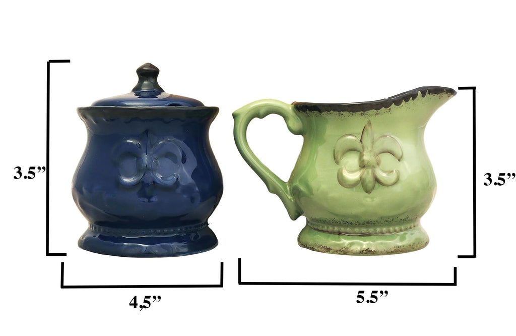 ACK Ceramic Cream and Sugar Set