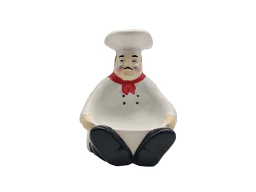 ACK Ceramic Hand Painted Soap/Sponge Holder for Kitchen Sink, Kitchen Décor, Scouring Pad