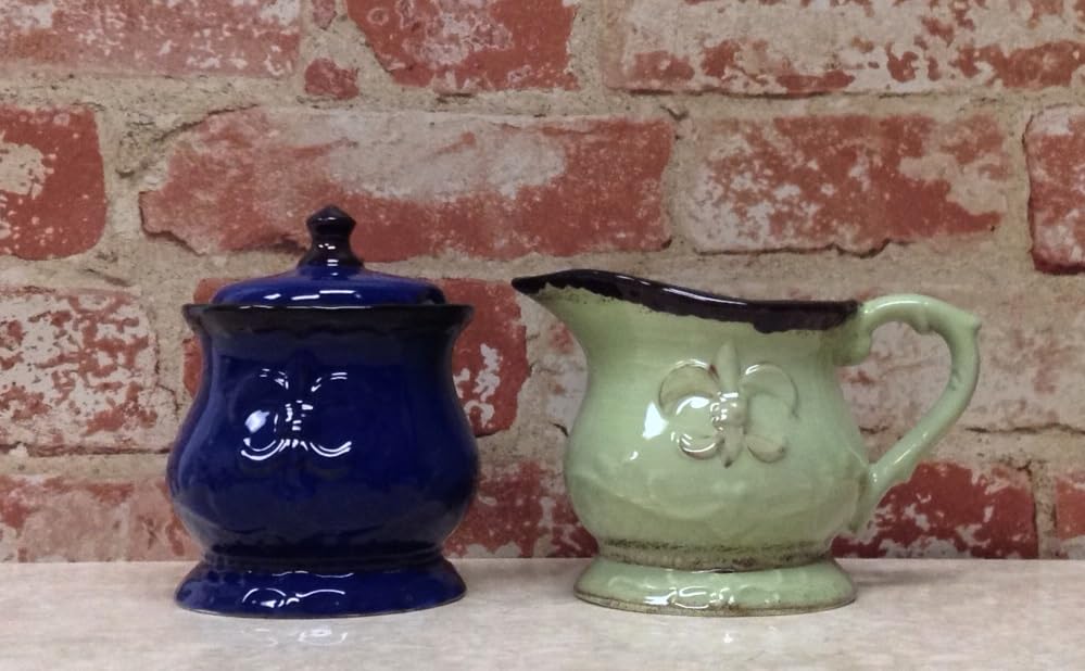 ACK Ceramic Cream and Sugar Set