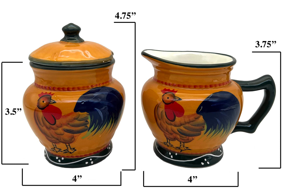 ACK Ceramic Cream and Sugar Set
