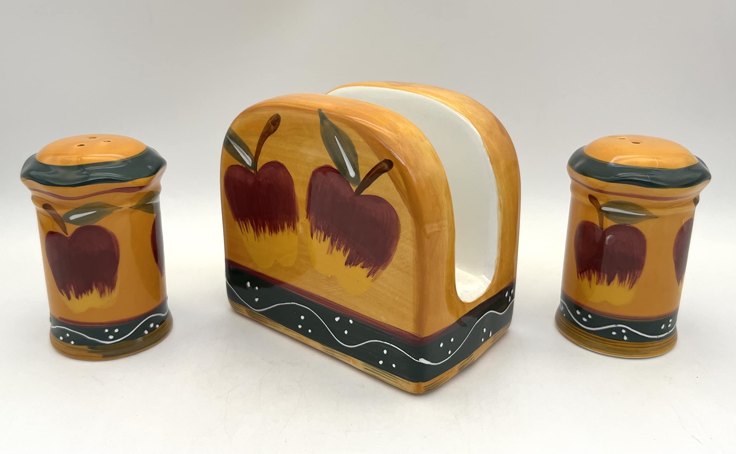 ACK Salt and Pepper Shaker, Kitchen Décor with Napkin holder