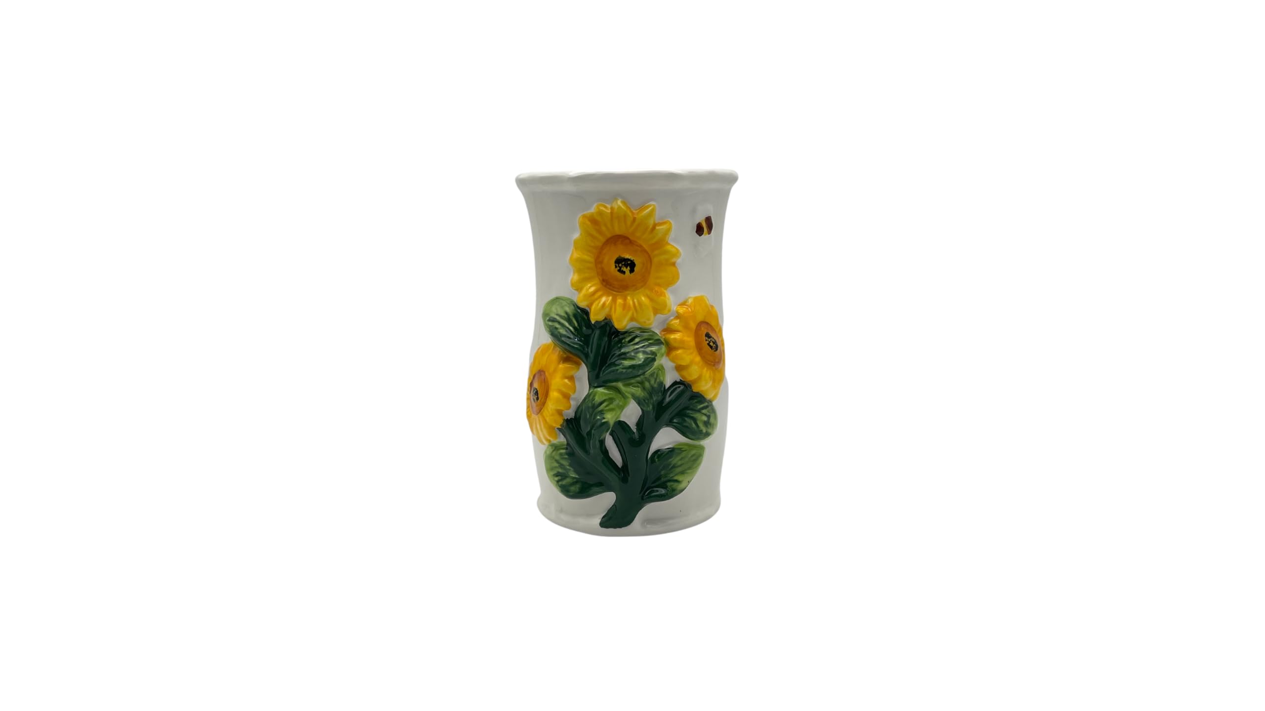 ACK 3D Sunflower Utensil Holder, Utensil Crock, Modern Kitchen Decor, Kitchen Storage