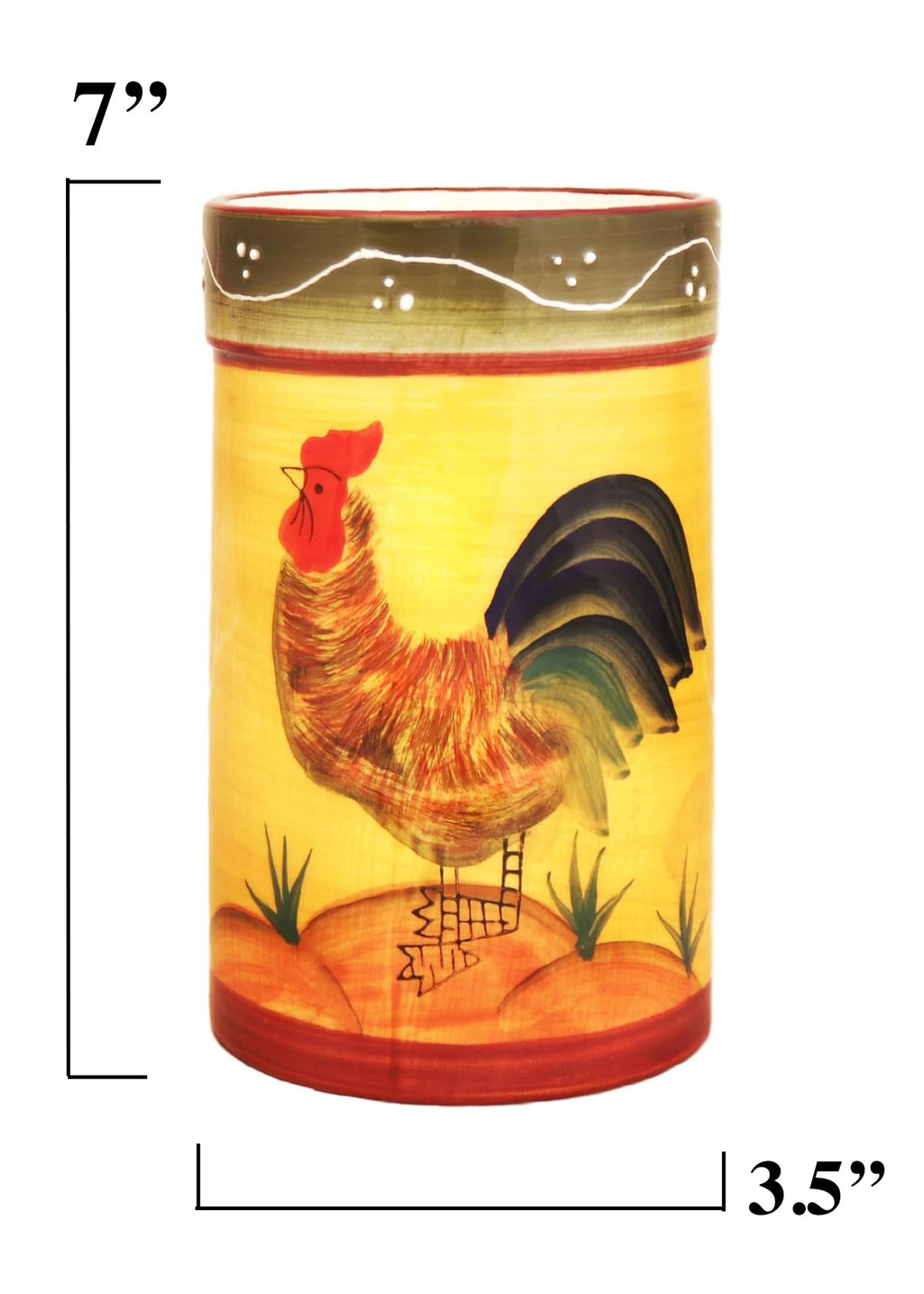 ACK 3D Sunflower Utensil Holder, Utensil Crock, Modern Kitchen Decor, Kitchen Storage