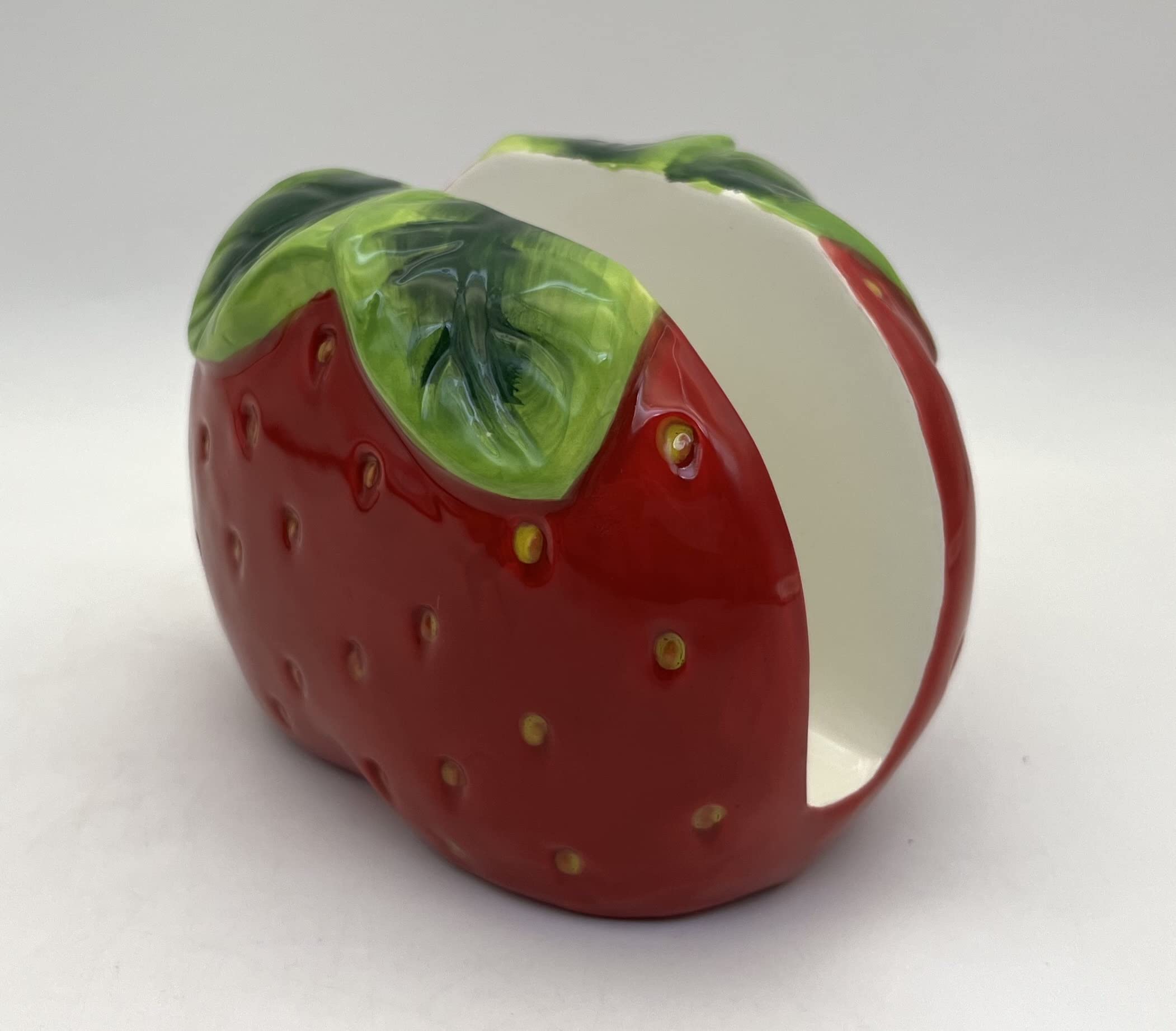 ACK Ceramic Hand Painted Napkin Holder for Kitchen, Resturant, Kitchen Décor