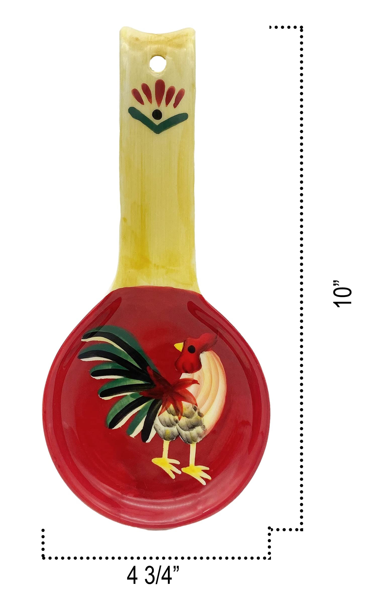 ACK Ceramic Spoon Rest, Cooking Spoon Holder for Kitchen Counter, Utensil Rest for Spoon, Ladle, Spatula, Kitchen Decor