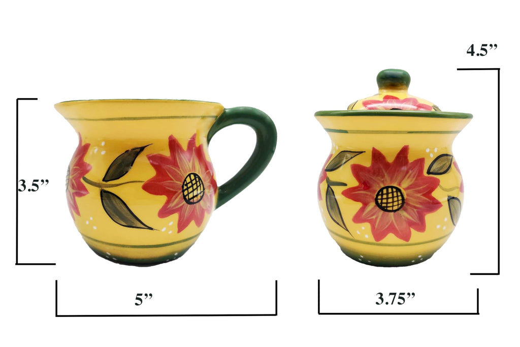 ACK Ceramic Cream and Sugar Set