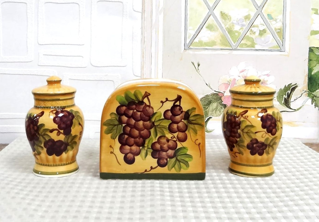 ACK Salt and Pepper Shaker, Kitchen Décor with Napkin holder